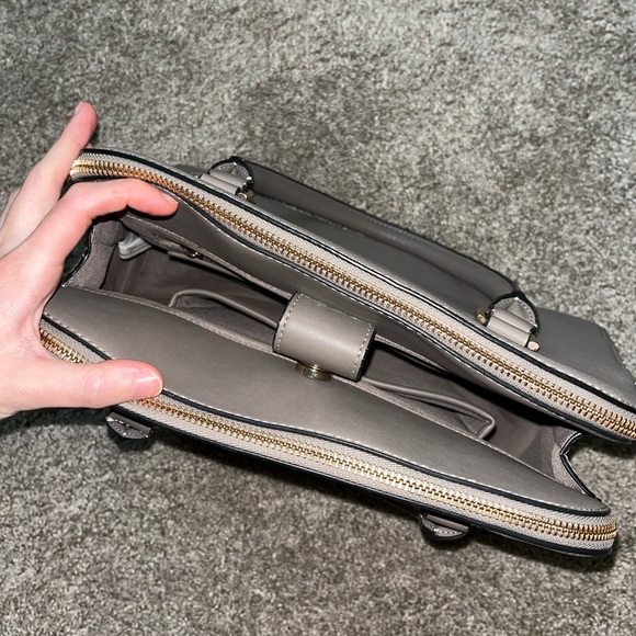 Target Gray Double Top Handle Shoulder Bag - Picture 6 of 11